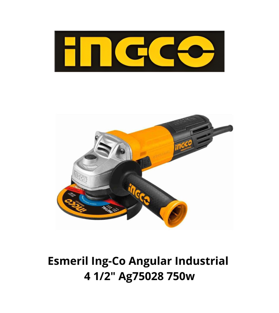 Esmeril Ingco Angular Industrial 4 1/2" Ag75028 7