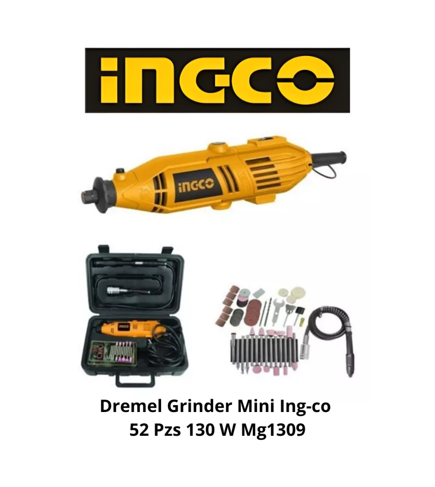 Dremel Grinder Mini Ingco 52 Pzs 130 W Mg1309