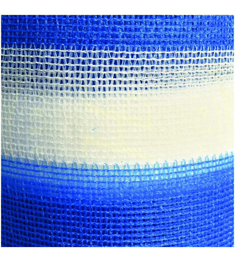 Malla Sombra 65% X 4,20 Mt Azul Blanco