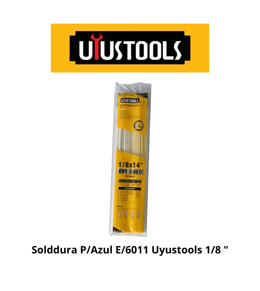 Soldadura Electrodo P/azul Uyu E/6011 (317) 1/8"