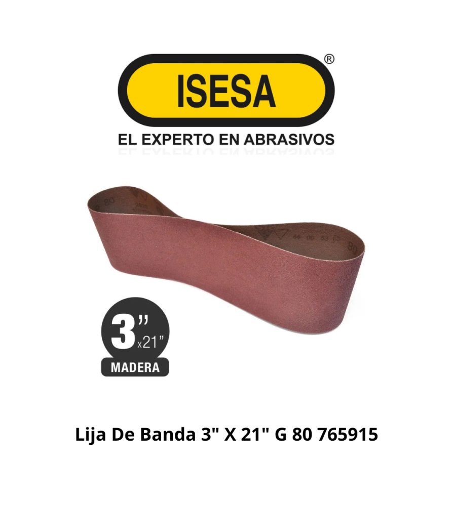 Lija De Banda 3" X 21" G 80 765915
