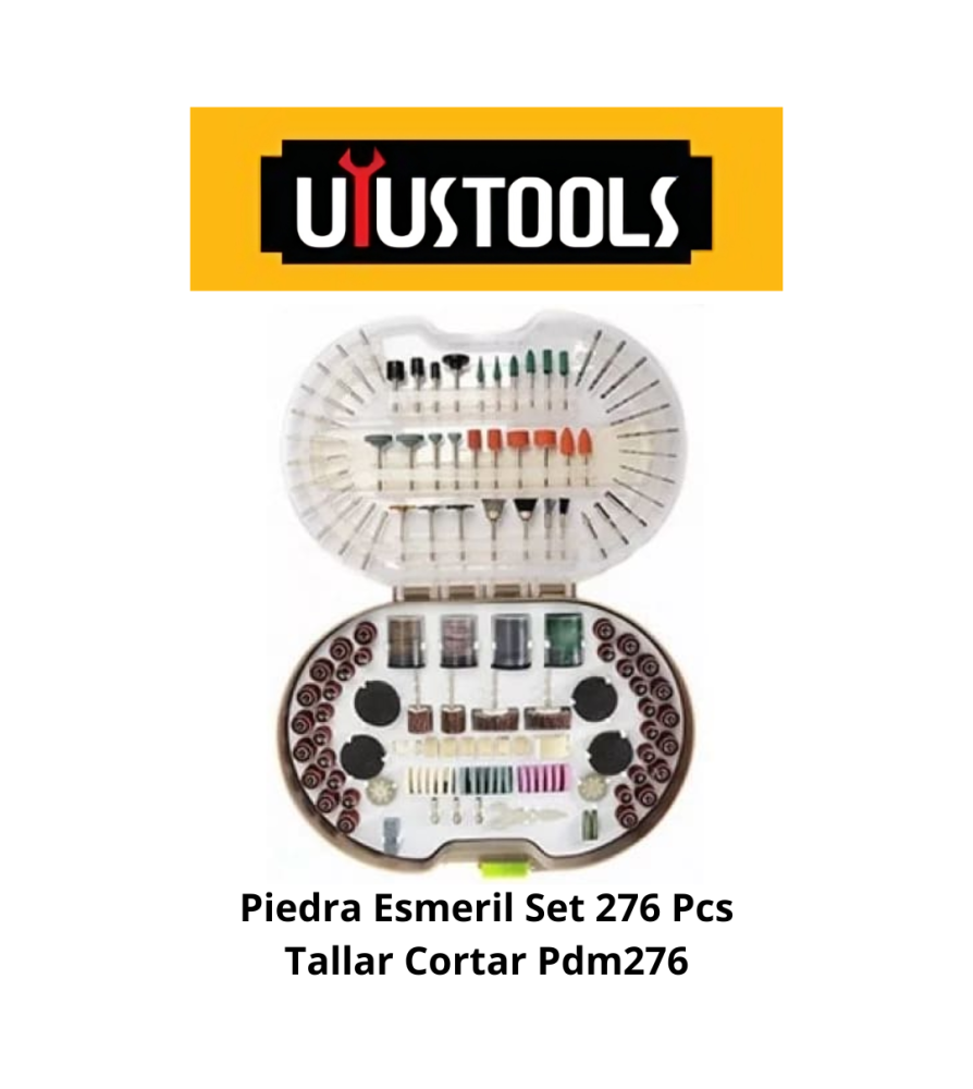 Piedra Esmeril Set 276 Pcs Tallar Cortar Pdm276