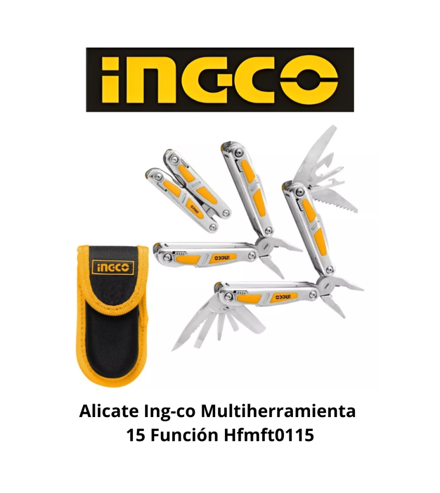 Alicate Ingco Multiherramienta 15 Funcion Hfmft01