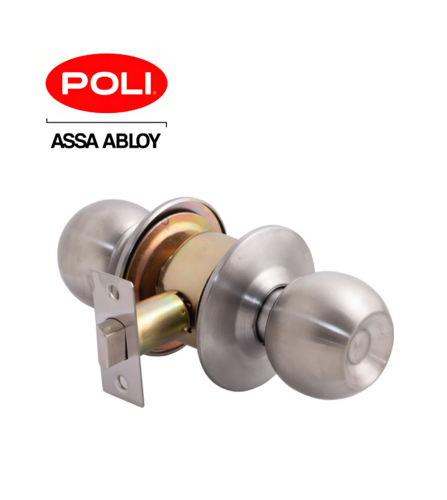 Cerradura Poli Sfera 11205 Simple Paso Inox Bt 112