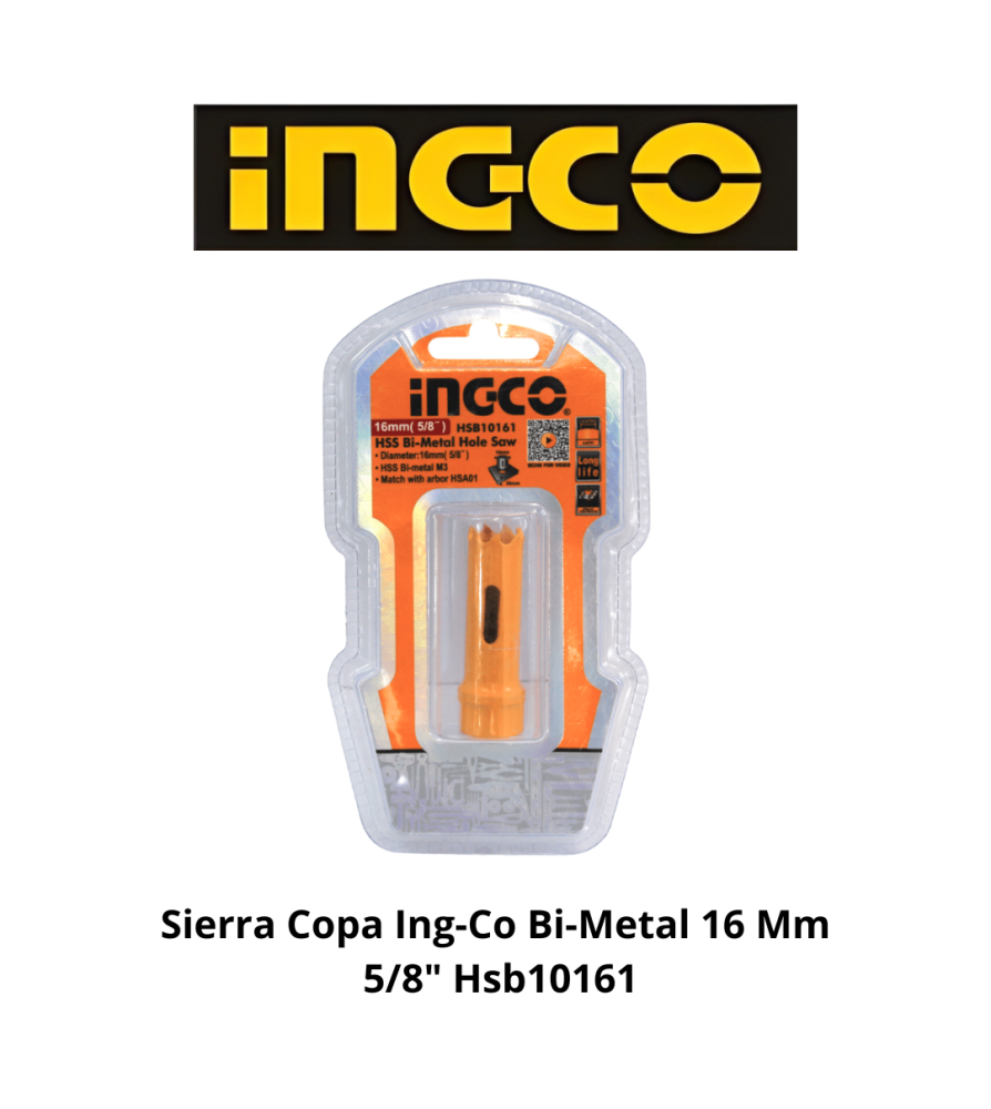 Sierra Copa Ingco Bi-metal 16 Mm 5/8" Hsb10161