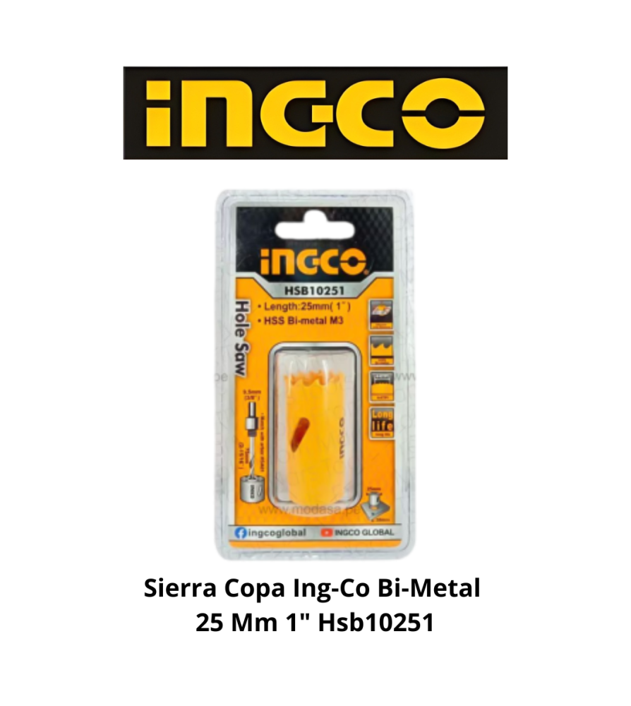 Sierra Copa Ingco Bi-metal 25 Mm 1" Hsb10251