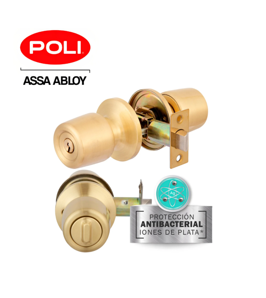 Cerradura Poli Tubular 8203 Ofic/dormit Br Cod 820