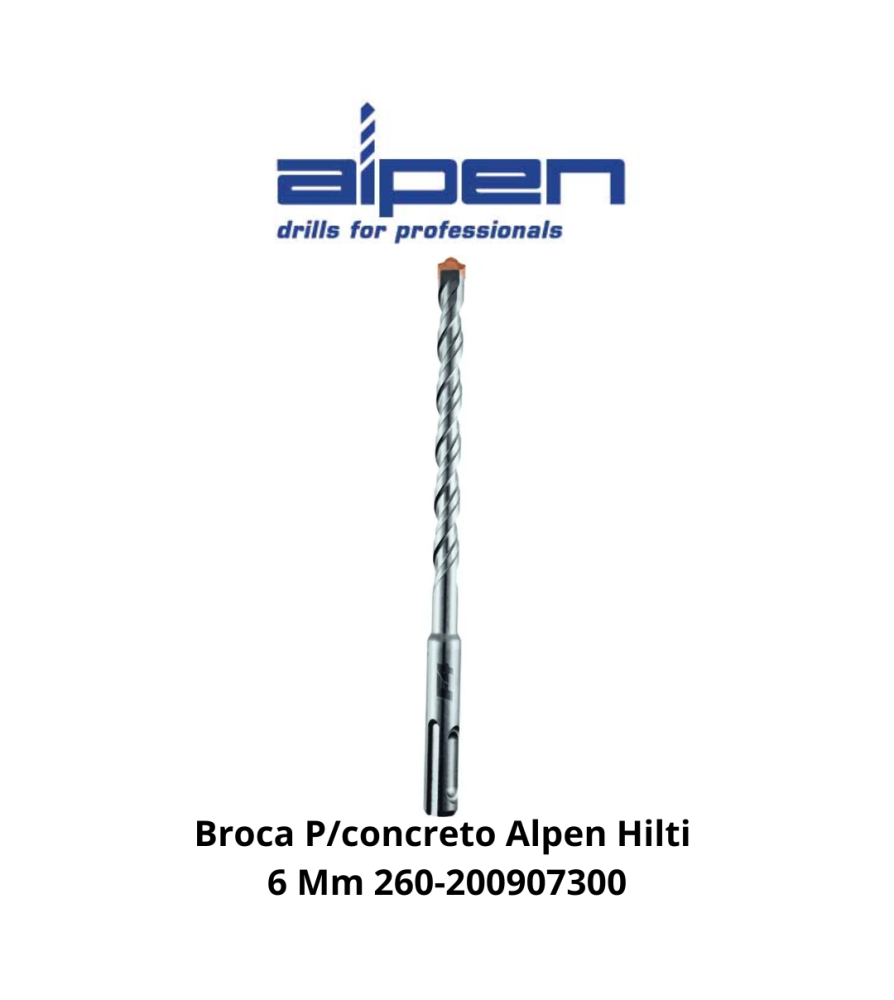 Broca Concreto Alpen Hilti 6 Mm 260-200907300