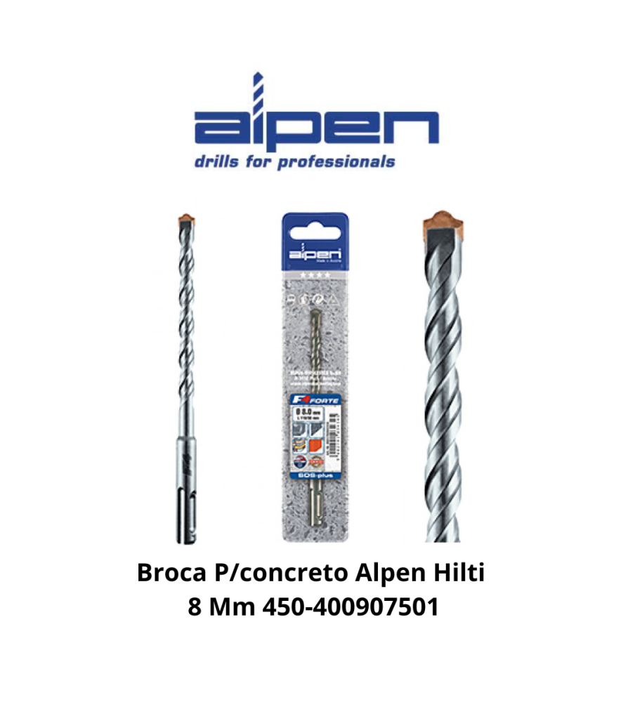 Broca Concreto Alpen Hilti 8 Mm 450-400907501