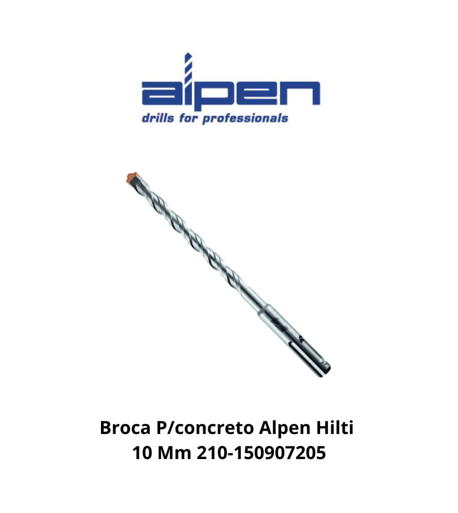 Broca Concreto Alpen Hilti 10 Mm 210-150907205