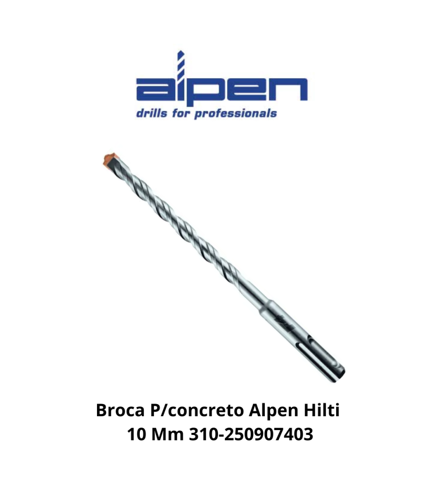 Broca Concreto Alpen Hilti 10 Mm 310-250907403
