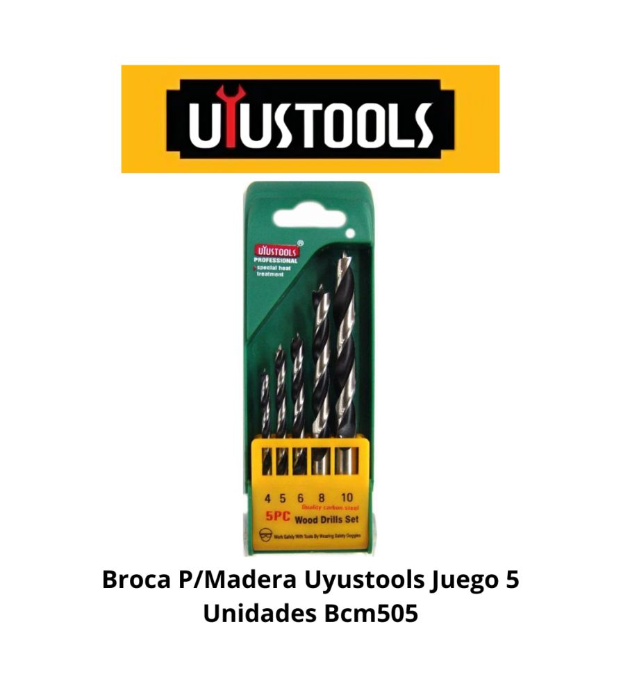 Broca P/madera Uyustools Juego 5 Unidades Bcm505