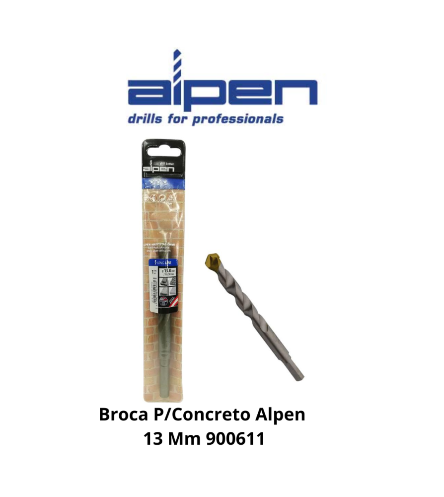 Broca Concreto Alpen Ecef Super 13,0 Mm 900611/241