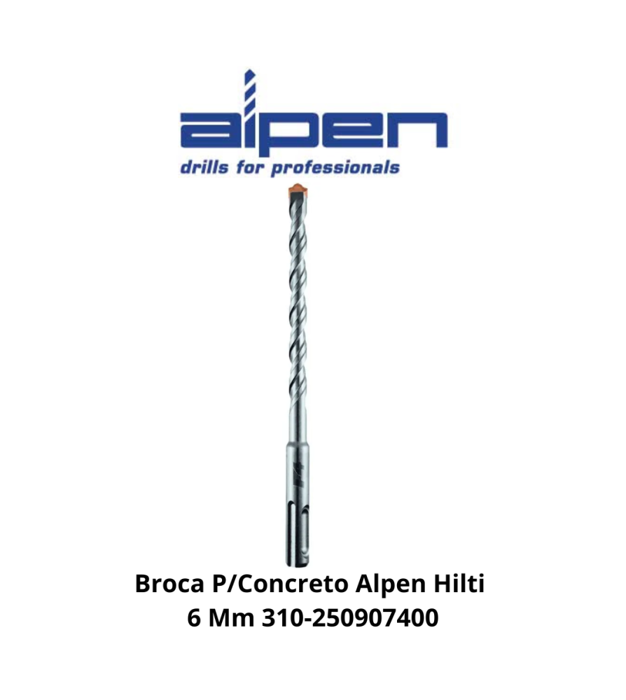 Broca Concreto Alpen Hilti 6 Mm 310-250907400