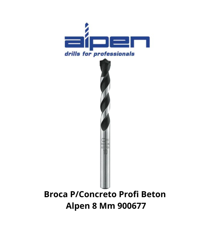 Broca Concreto Profi Beton Alpen 8 Mm 900677