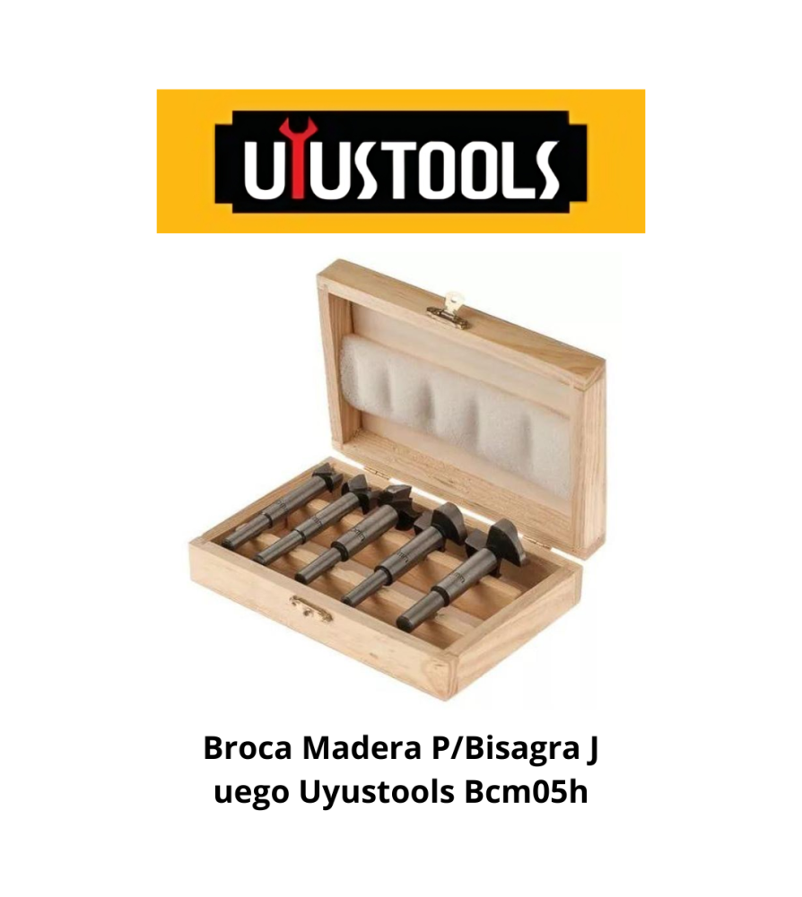 Broca Madera P/bisagra Juego Uyustools Bcm05h