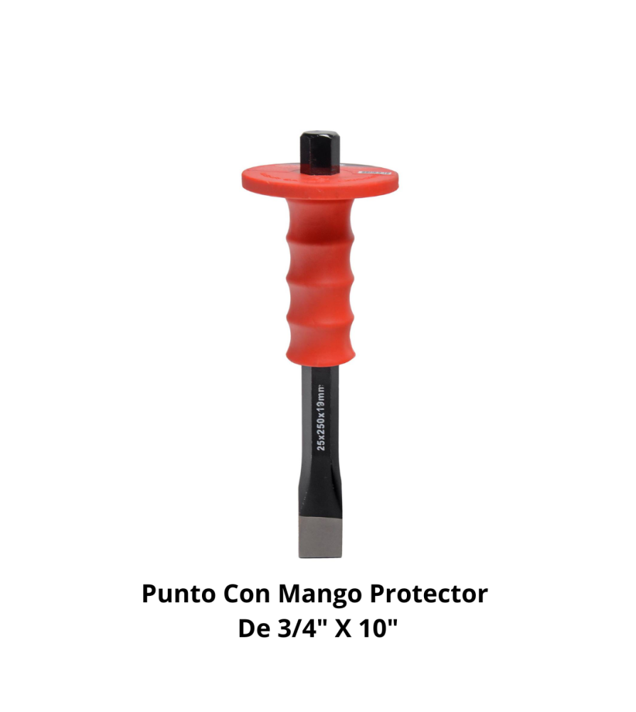 Punto Con Mango Protector De 3/4" X 10"