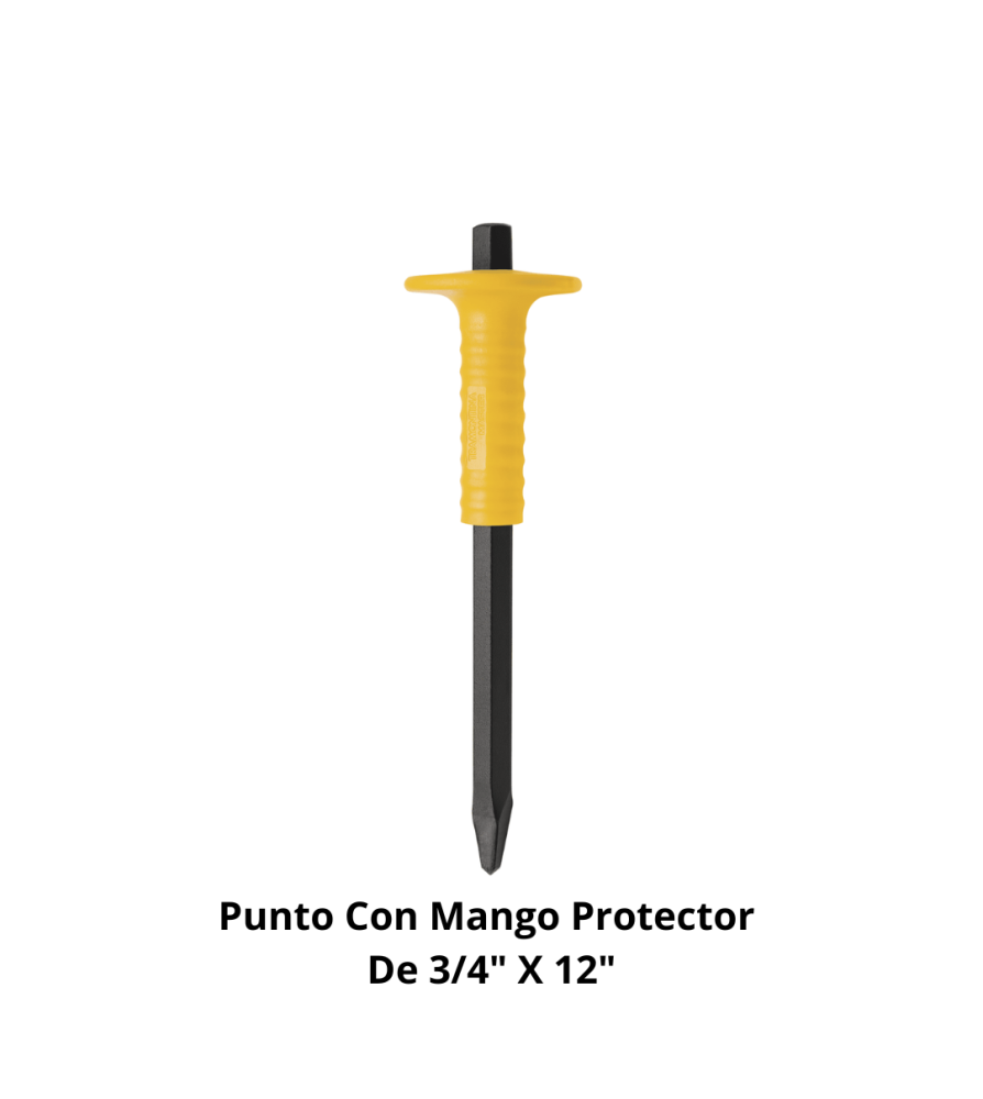 Punto Con Mango Protector De 3/4" X 12"
