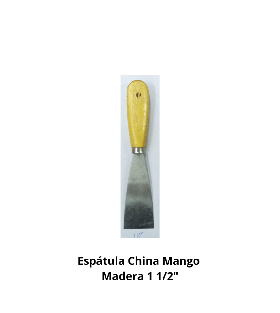 Espatula China Mango Madera 1 1/2"