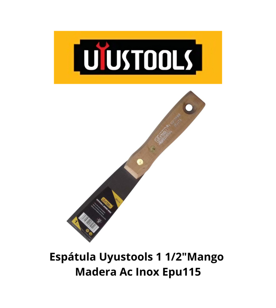 Espatula Uyustools Mango Madera Inox 1 1/2 Epu115