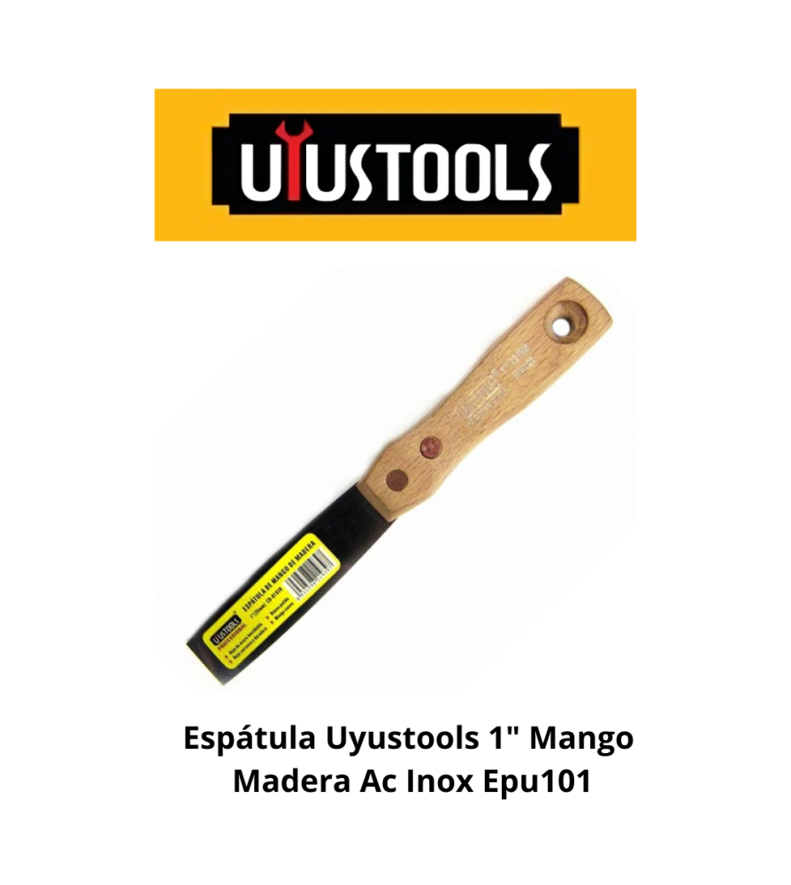 Espatula Uyustools Mango Madera Inox 1 Epu10