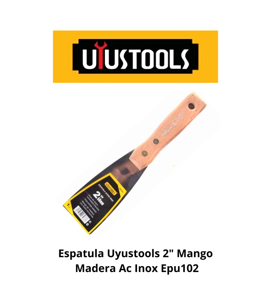 Espatula Uyustools Mango Madera Inox 2 Epu102