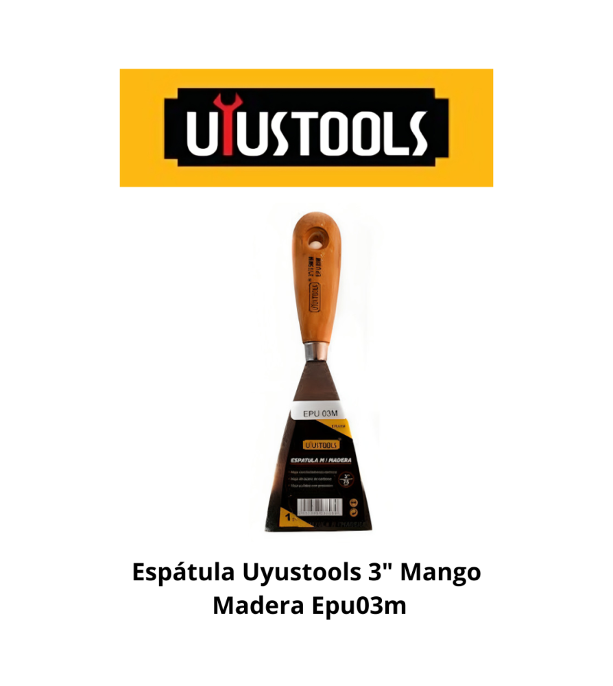 Espatula Uyustools Mango Madera 3 Epu03m