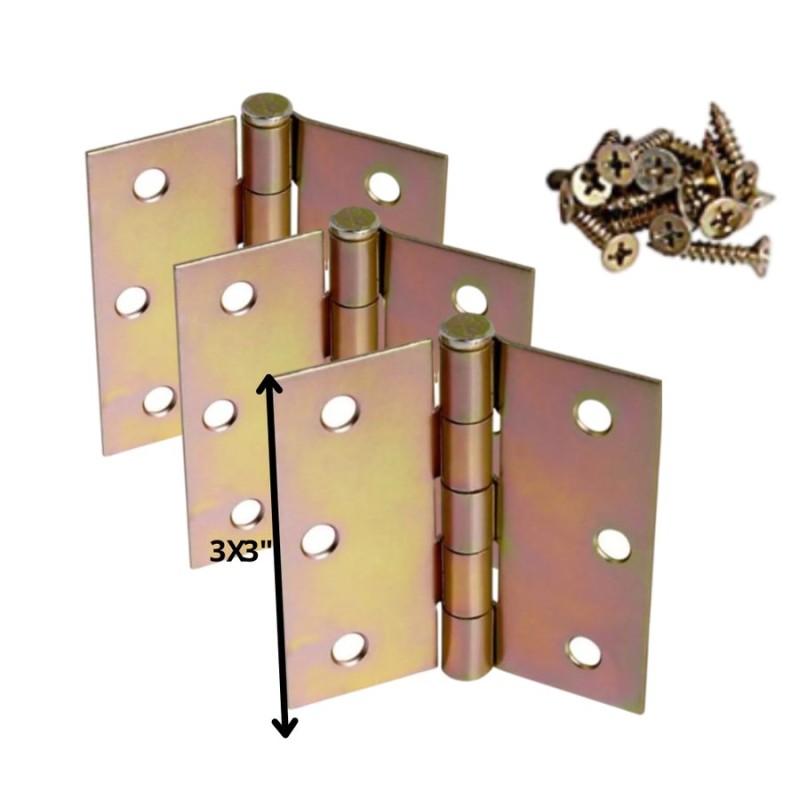 BISAGRA DISPLAY 3 BISAGRAS C/TORN N 48 ZN 3 X 3