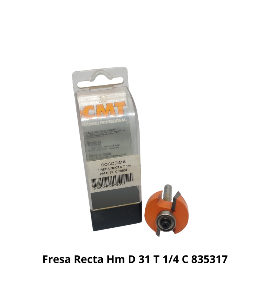 Fresa Recta Hm D 31 T 1/4 C 835317