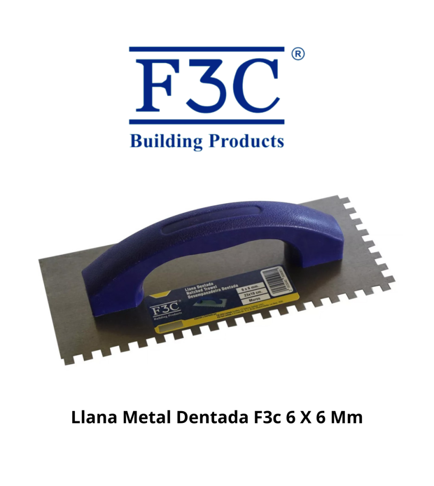 Llana Metal Dentada F3c 06 X 06 Mm