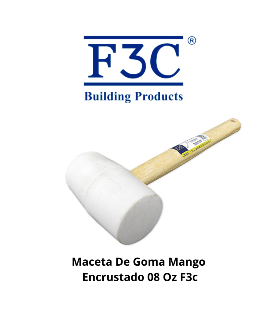 Maceta De Goma F3c Mango Encrustado 08 Oz