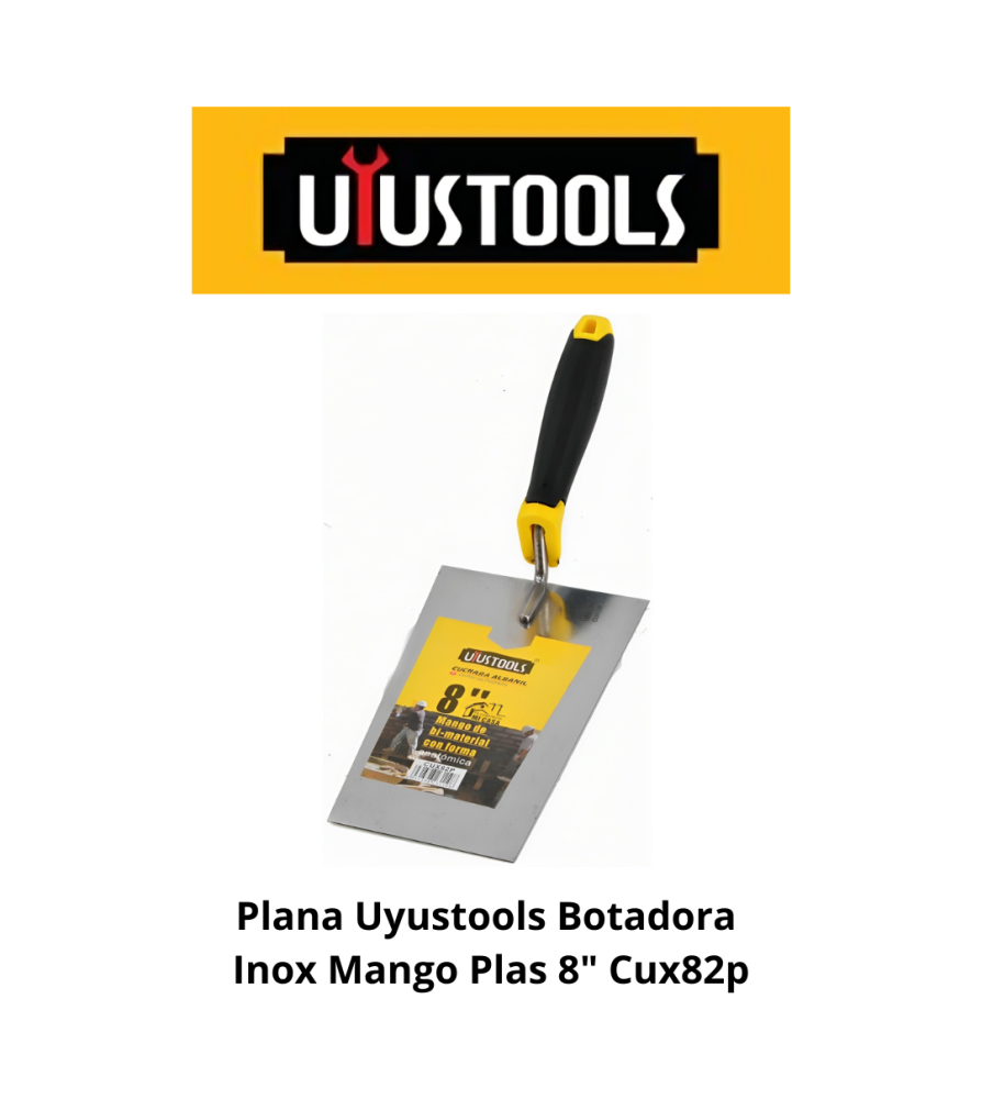 Plana Uyustools Botadora Inox Mango Plas 8" Cux82p