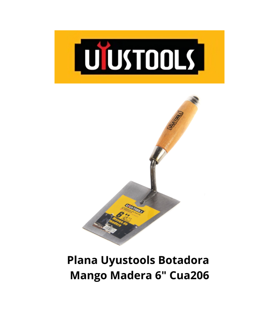 Plana Uyustools Botadora Mango Madera 6" Cua206