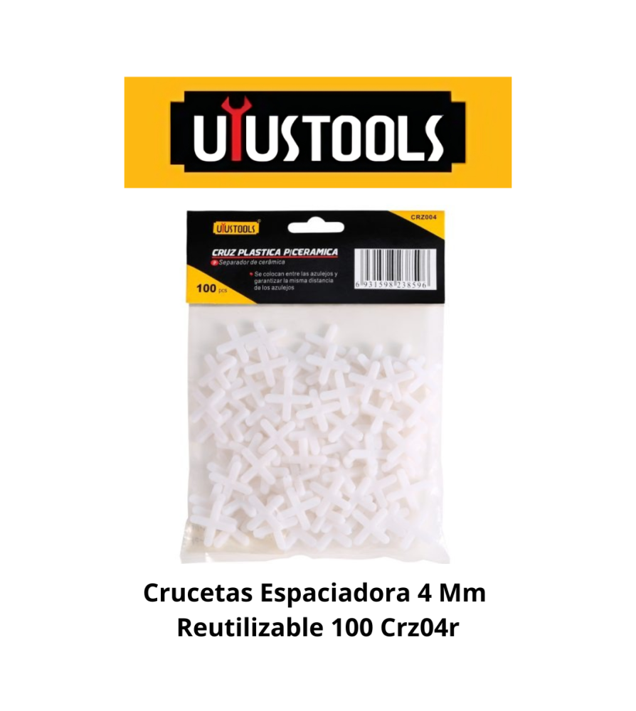 Crucetas Espaciadora 4 Mm Reutilizable 100 Crz04r