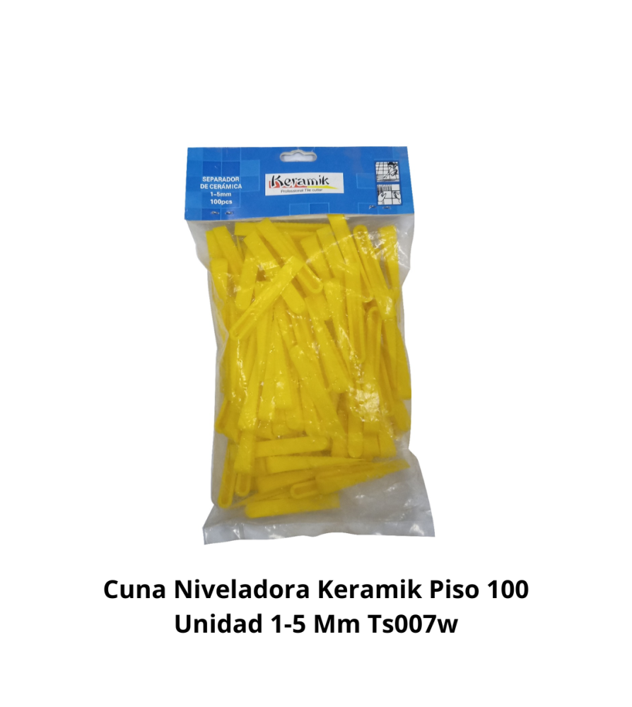 Cuna Niveladora Keramik Piso 100 Unidad 1-5 Mm Ts0