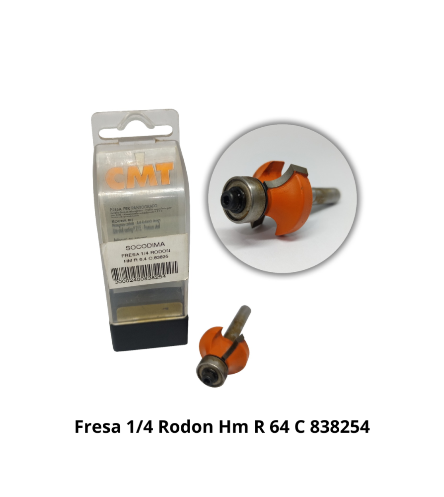 Fresa 1/4 Rodon Hm R 64 C 838254