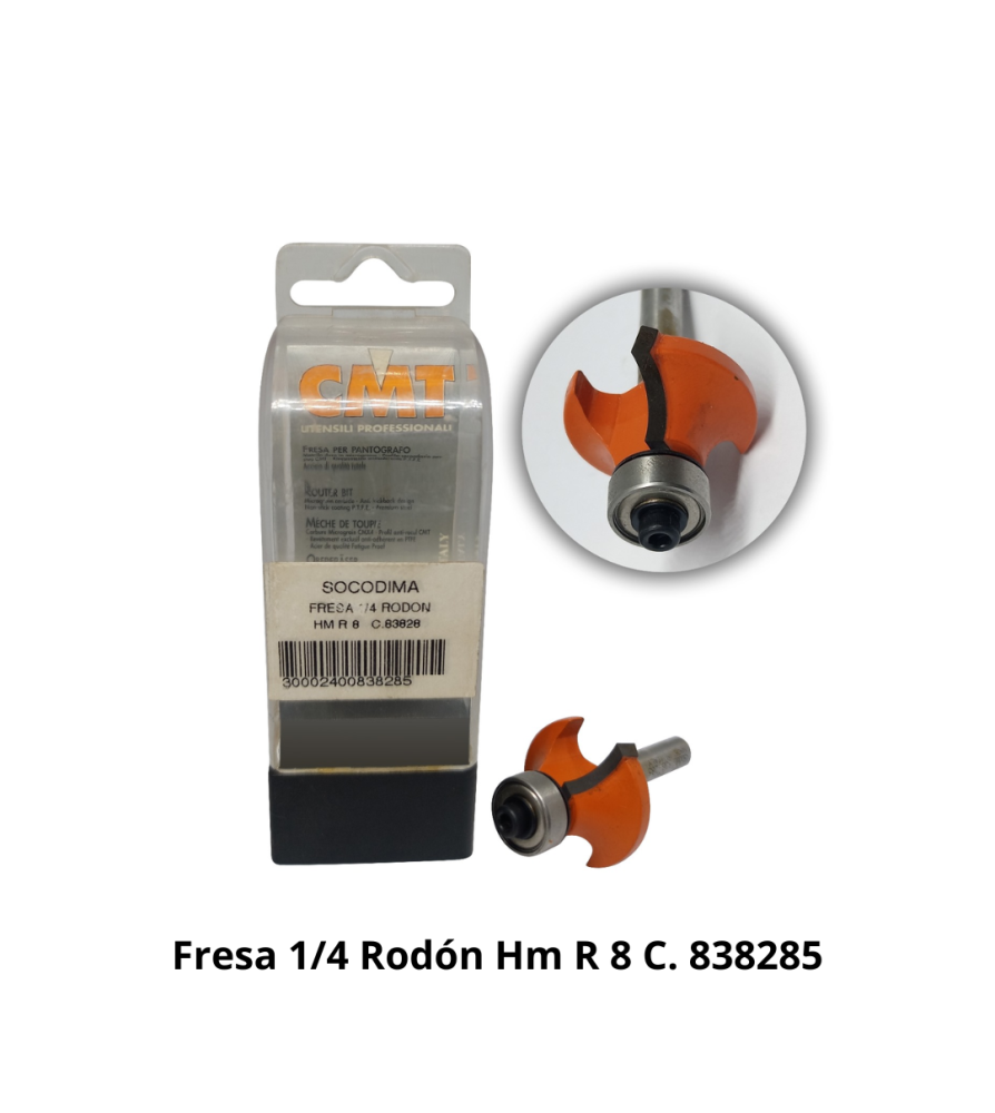 Fresa 1/4 Rodon Hm R 8 C 838285