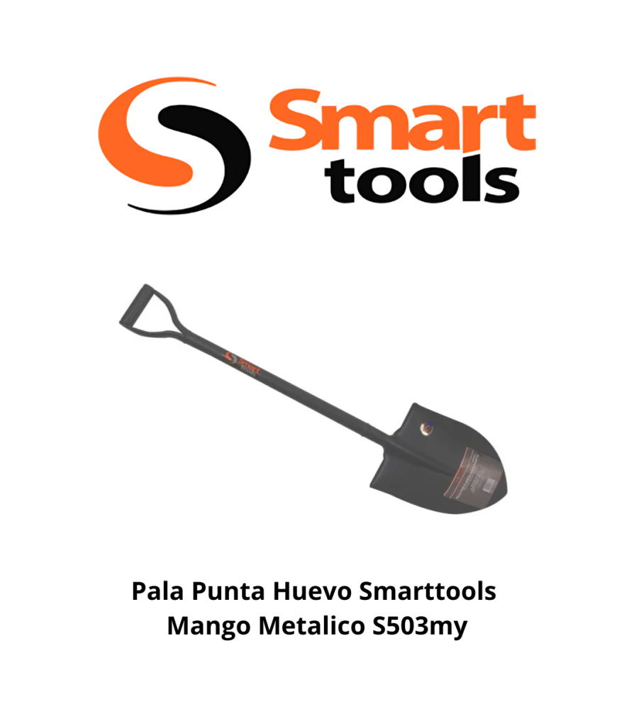Pala Punta Huevo Smarttools Mango Metálico S503my