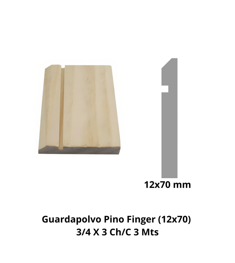 Guardapolvo Pino Finger (12x70) 3/4 X 3 Ch/c 3 Mts