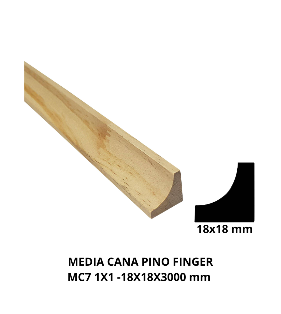 Media Cana Pino Finger Mc7 1 X 1 3 Mts