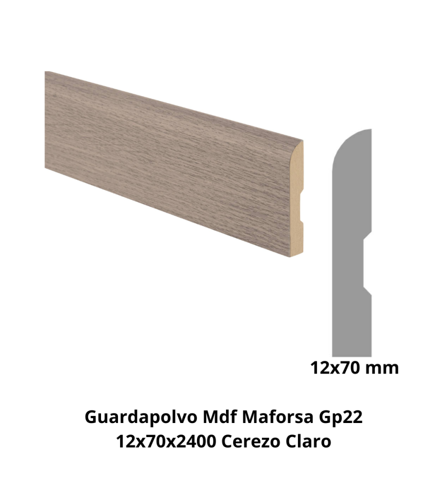 Guardapolvo Mdf Maforsa Gp22 12x70x2400 Cerezo Cla