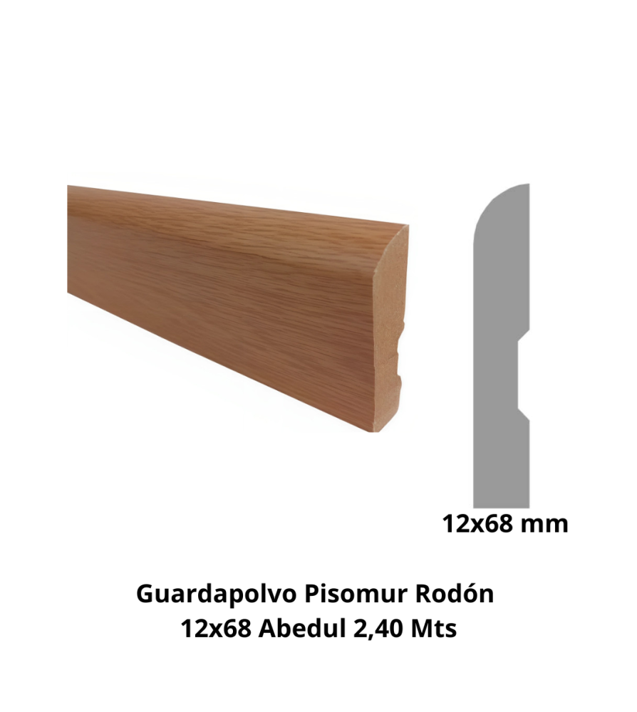 Guardapolvo Pisomur Rodon 12x68 Abedul 2,40 Mts