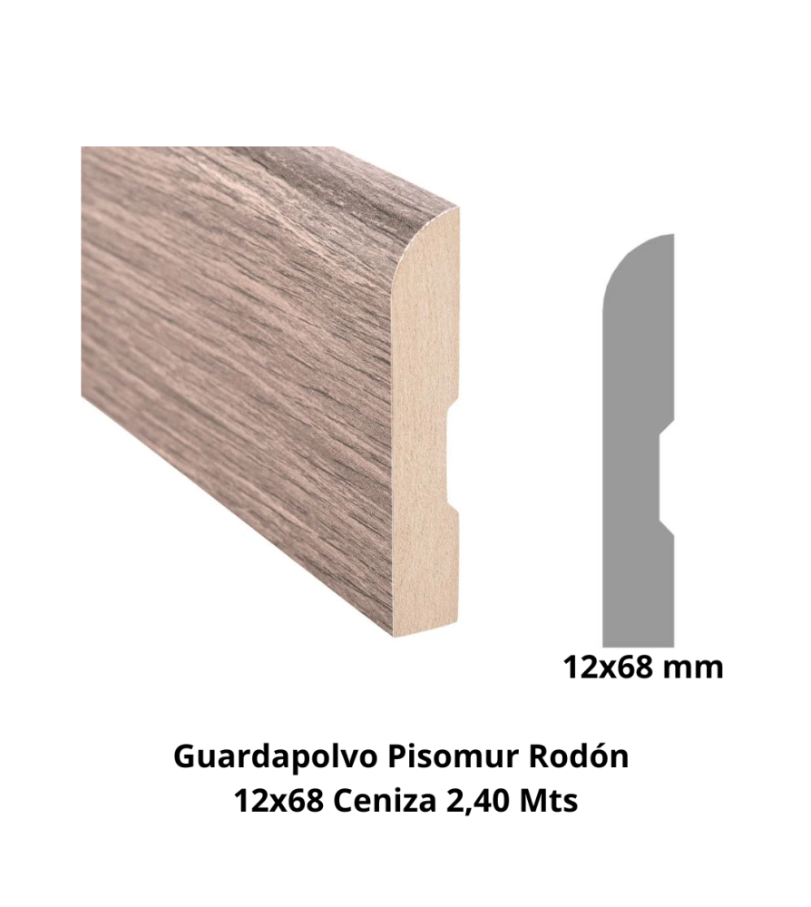 Guardapolvo Pisomur Rodon 12x68 Ceniza 2,40 Mts