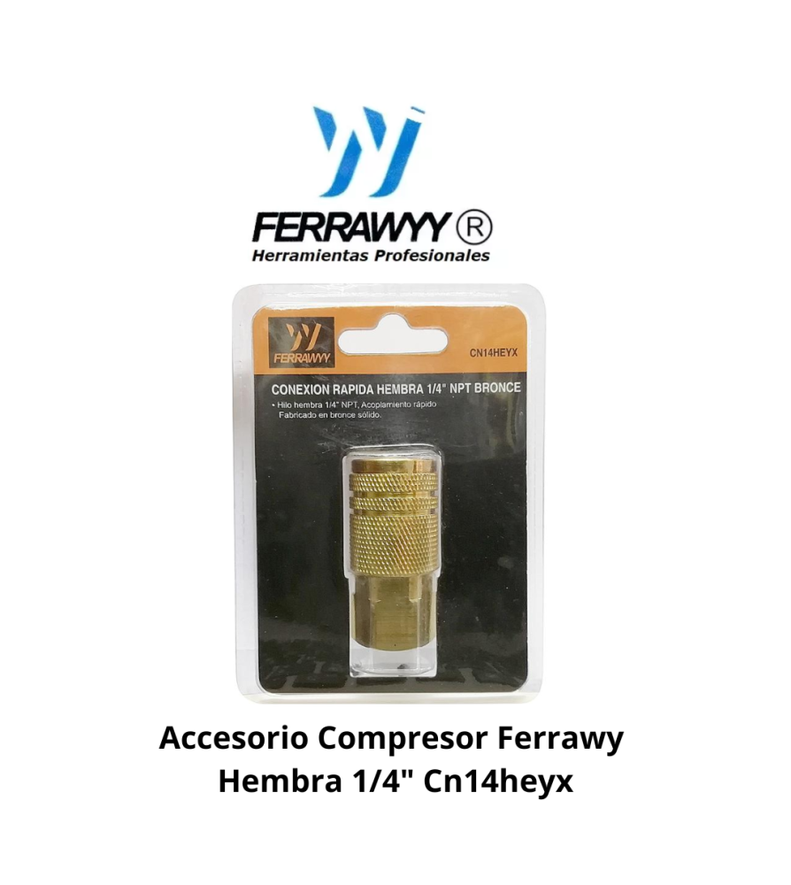 Accesorio Compresor Ferrawy Hembra 1/4" Cn14heyx