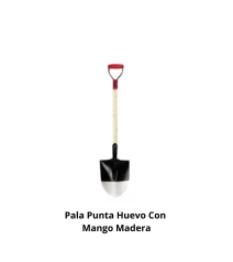 Pala Punta Huevo Con Mango...