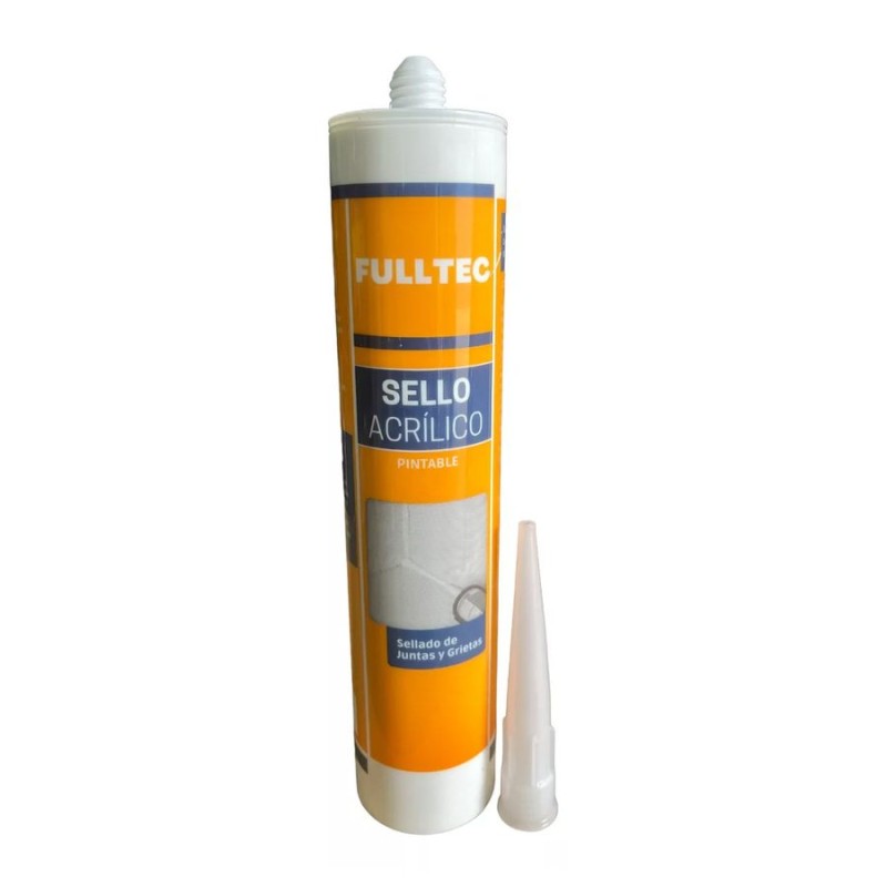 SILICONA FULLTEC SELLADOR ACRILICO BLANCO 300 ML