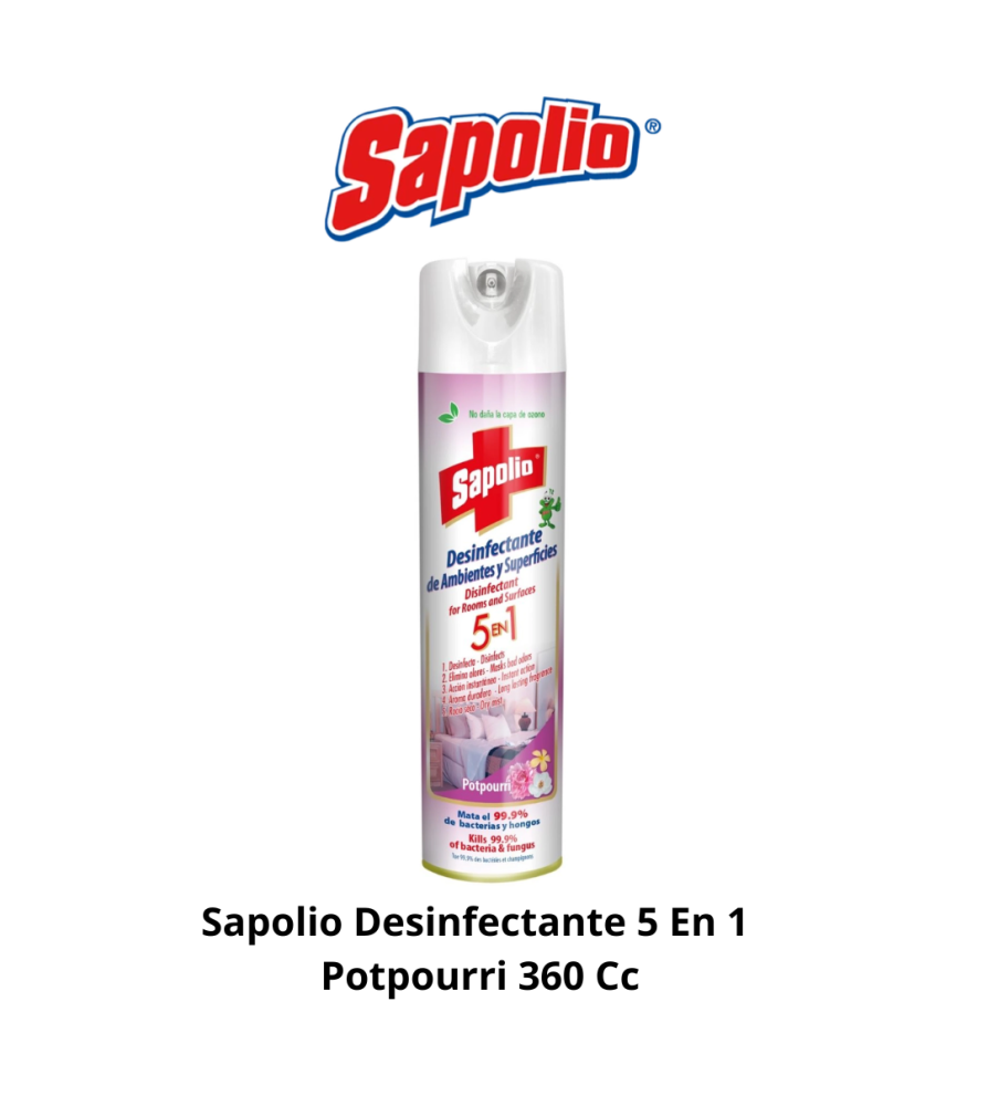 Sapolio Desinfectante 5 En 1 Potpourri 360 Cc