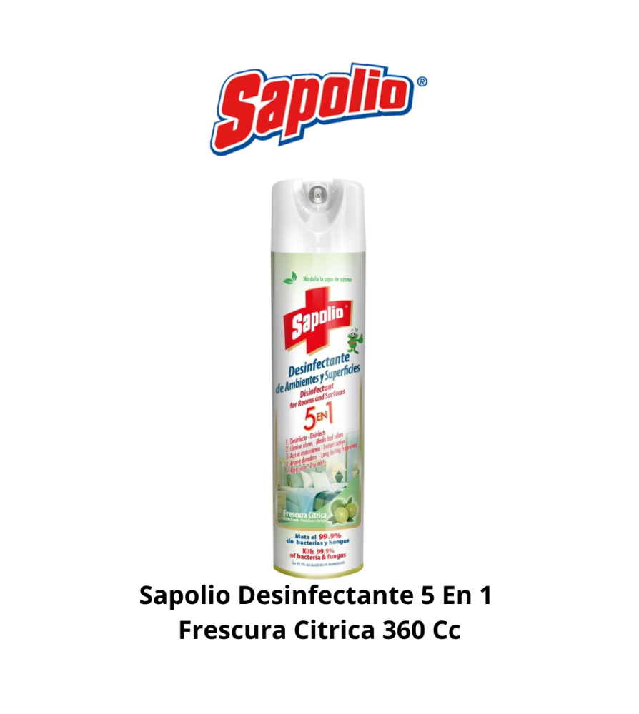 Sapolio Desinfectante 5 En 1 Frescura Citrica 360