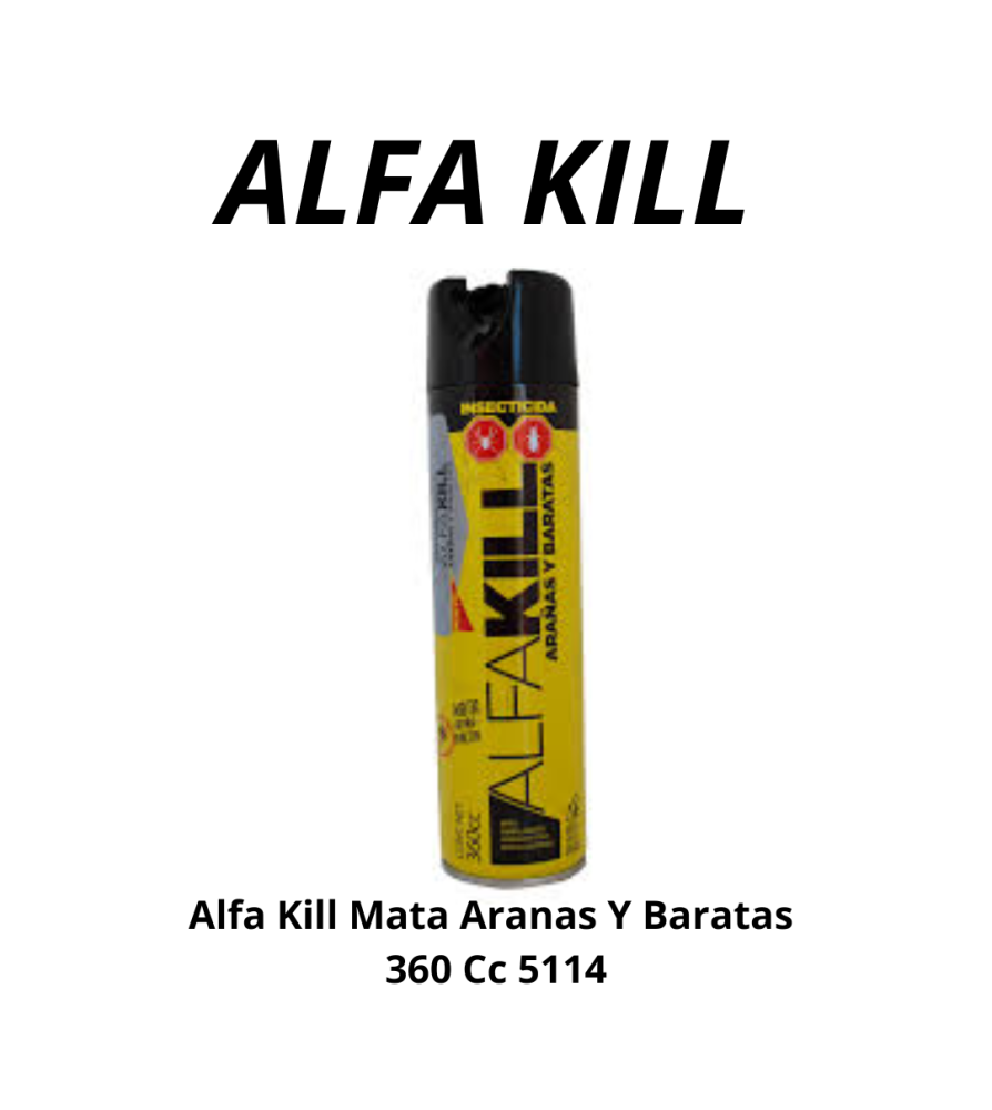 Alfa Kill Mata Aranas Y Baratas 360 Cc 5114