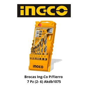 BROCAS INGCO P/FIERRO 7 PZ (2- 6) AKDB1075